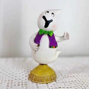 Vintage 1980s Hallmark Ceramic Ghost Wobbler